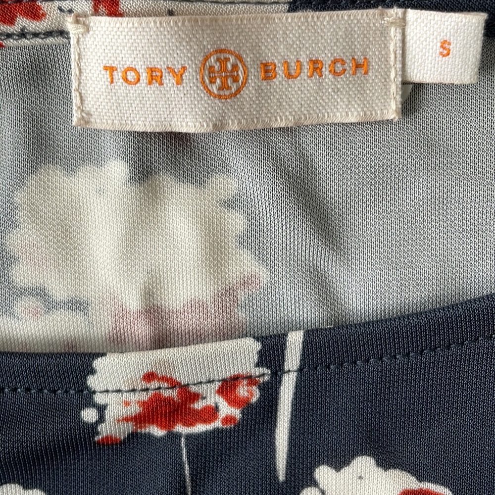 Tory Burch, Size Small, Liana Floral Knit Side Pleat Dress - Picture 6 of 9